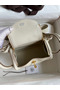 Hermes Mini Lindy Handmade Bag In Craie Swift Leather  Replica