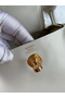Hermes Mini Lindy Handmade Bag In Craie Swift Leather  Replica