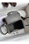 Hermes Mini Lindy Handmade Bag In Gris Meyer Clemence Leather  Replica