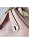 Hermes Mini Lindy Handmade Bag In Mauve Pale Swift Leather  Replica