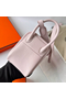 Hermes Mini Lindy Handmade Bag In Mauve Pale Swift Leather  Replica