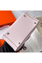 Hermes Mini Lindy Handmade Bag In Mauve Pale Swift Leather  Replica