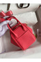 Hermes Mini Lindy Handmade Bag In Rose Lipstick Clemence Leather  Replica