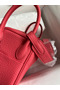 Hermes Mini Lindy Handmade Bag In Rose Lipstick Clemence Leather  Replica
