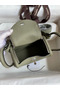 Hermes Mini Lindy Handmade Bag In Sauge Clemence Leather  Replica