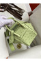 Hermes Mini Lindy Handmade Bag In Vert Cypres Ostrich Leather  Replica