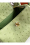 Hermes Mini Lindy Handmade Bag In Vert Cypres Ostrich Leather  Replica