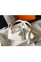 Hermes mini Lindy Original Togo Leather Bag LD19 White&Silver-Tone Metal  Replica