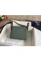 Hermes mini Lindy Original Togo Leather Bag OLD19 blackish green  Replica