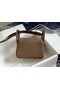 Hermes mini Lindy Original Togo Leather Bag OLD19 grey  Replica