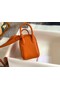 Hermes mini Lindy Original Togo Leather Bag OLD19 orange  Replica