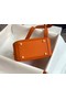 Hermes mini Lindy Original Togo Leather Bag OLD19 orange  Replica