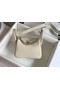 Hermes mini Lindy Original Togo Leather Bag OLD19 Pearl White  Replica