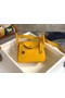 Hermes mini Lindy Original Togo Leather Bag OLD19 yellow  Replica