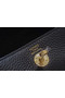 Hermes mini Lindy Togo Leather Bag LD19 black&gold-Tone Metal  Replica