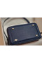 Hermes mini Lindy Togo Leather Bag LD19 blue&Silver-Tone Metal  Replica