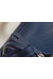 Hermes mini Lindy Togo Leather Bag LD19 blue&Silver-Tone Metal  Replica