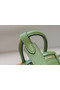 Hermes mini Lindy Togo Leather Bag LD19 green&gold-Tone Metal  Replica