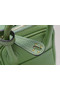 Hermes mini Lindy Togo Leather Bag LD19 green&gold-Tone Metal  Replica