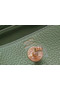 Hermes mini Lindy Togo Leather Bag LD19 green&gold-Tone Metal  Replica