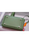 Hermes mini Lindy Togo Leather Bag LD19 green&Silver-Tone Metal  Replica