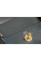 Hermes mini Lindy Togo Leather Bag LD19 light blue&gold-Tone Metal  Replica