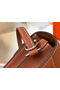 Hermes Mini Sac Roulis 18cm Bag In Brown Evercolor Calfskin  Replica
