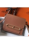 Hermes Mini Sac Roulis 18cm Bag In Brown Evercolor Calfskin  Replica