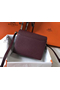 Hermes Mini Sac Roulis 18cm Bag In Burgundy Evercolor Calfskin  Replica