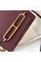 Hermes Mini Sac Roulis 18cm Bag In Burgundy Evercolor Calfskin  Replica