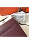 Hermes Mini Sac Roulis 18cm Bag In Burgundy Evercolor Calfskin  Replica