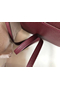 Hermes Mini Sac Roulis 18cm Bag In Burgundy Evercolor Calfskin  Replica