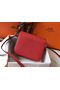 Hermes Mini Sac Roulis 18cm Bag In Red Evercolor Calfskin  Replica