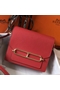 Hermes Mini Sac Roulis 18cm Bag In Red Evercolor Calfskin  Replica