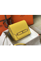 Hermes Mini Sac Roulis 18cm Bag In Yellow Evercolor Calfskin  Replica
