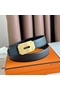 Hermes Neo Reversible Belt 32MM in Black Clemence Leather  Replica