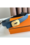 Hermes Neo Reversible Belt 32MM in Blue Clemence Leather  Replica