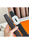 Hermes Neo Reversible Belt 32MM in Chocolate Clemence Leather  Replica