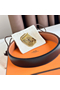 Hermes Neo Reversible Belt 32MM in Gold Clemence Leather  Replica