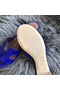 Hermes Oasis Sandals In Blue Matte Niloticus Crocodile  Replica