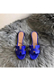 Hermes Oasis Sandals In Blue Matte Niloticus Crocodile  Replica
