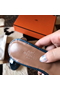 Hermes Oasis Sandals In Blue Shiny Niloticus Crocodile  Replica
