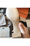 Hermes Oasis Sandals In Taupe Shiny Niloticus Crocodile  Replica
