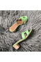 Hermes Oasis Sandals In Vert Criquet Epsom Leather  Replica