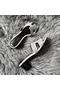 Hermes Oasis Sandals In White Suede with Rhinestone  Replica