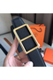 Hermes Officier Belt Buckle & Black 38MM Strap  Replica