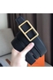Hermes Officier Belt Buckle & Black 38MM Strap  Replica