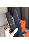 Hermes Officier Belt Buckle & Navy 38MM Strap  Replica