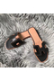 Hermes Oran Perforated Sandals In Black Swift Leather  Replica