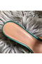 Hermes Oran Perforated Sandals In Malachite Epsom Leather  Replica